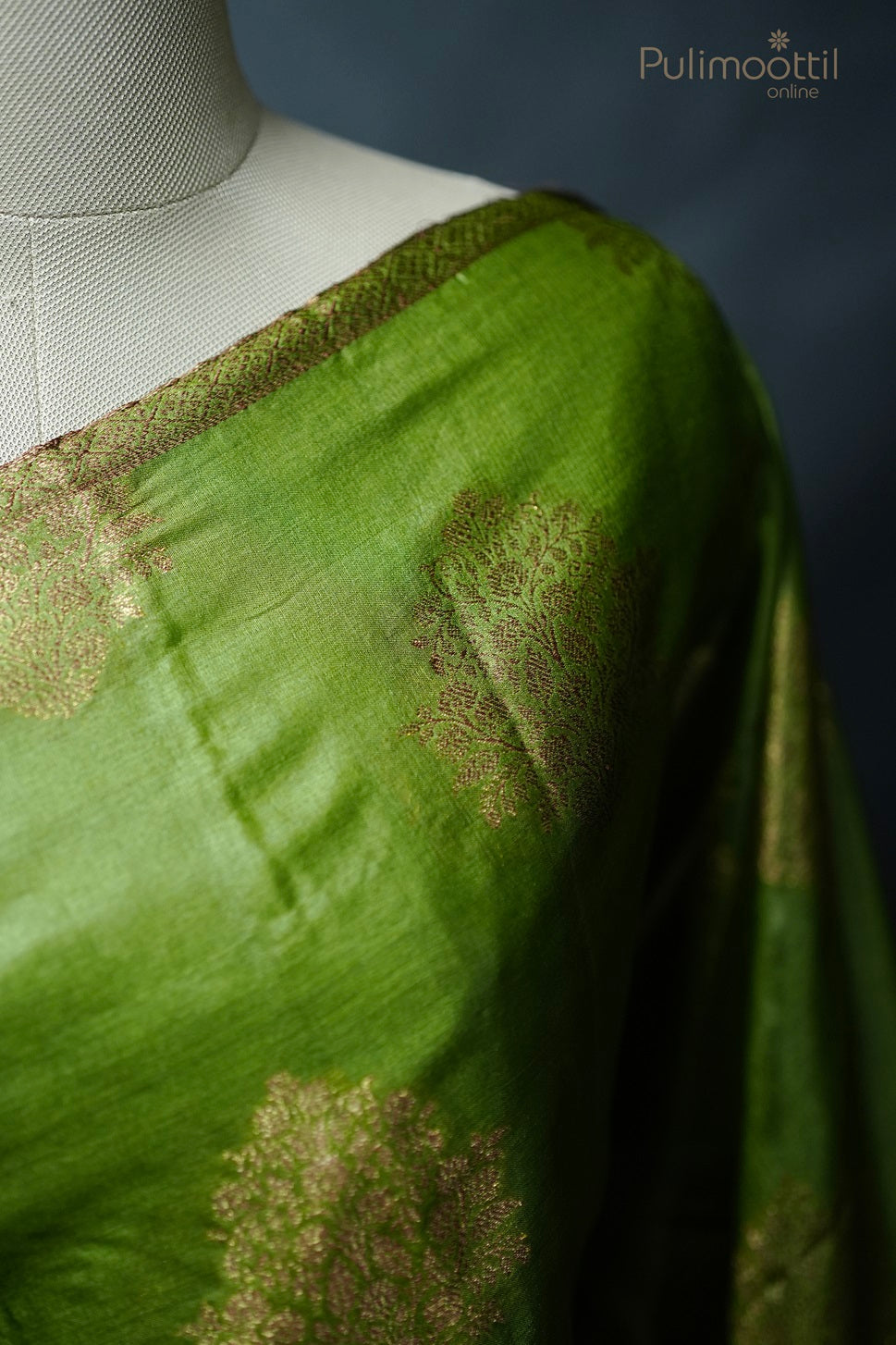 Light Green Colour Tussar Silk Saree