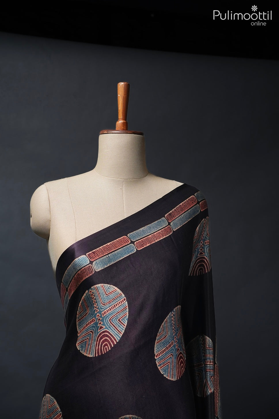 Dark coffee color modal silk saree