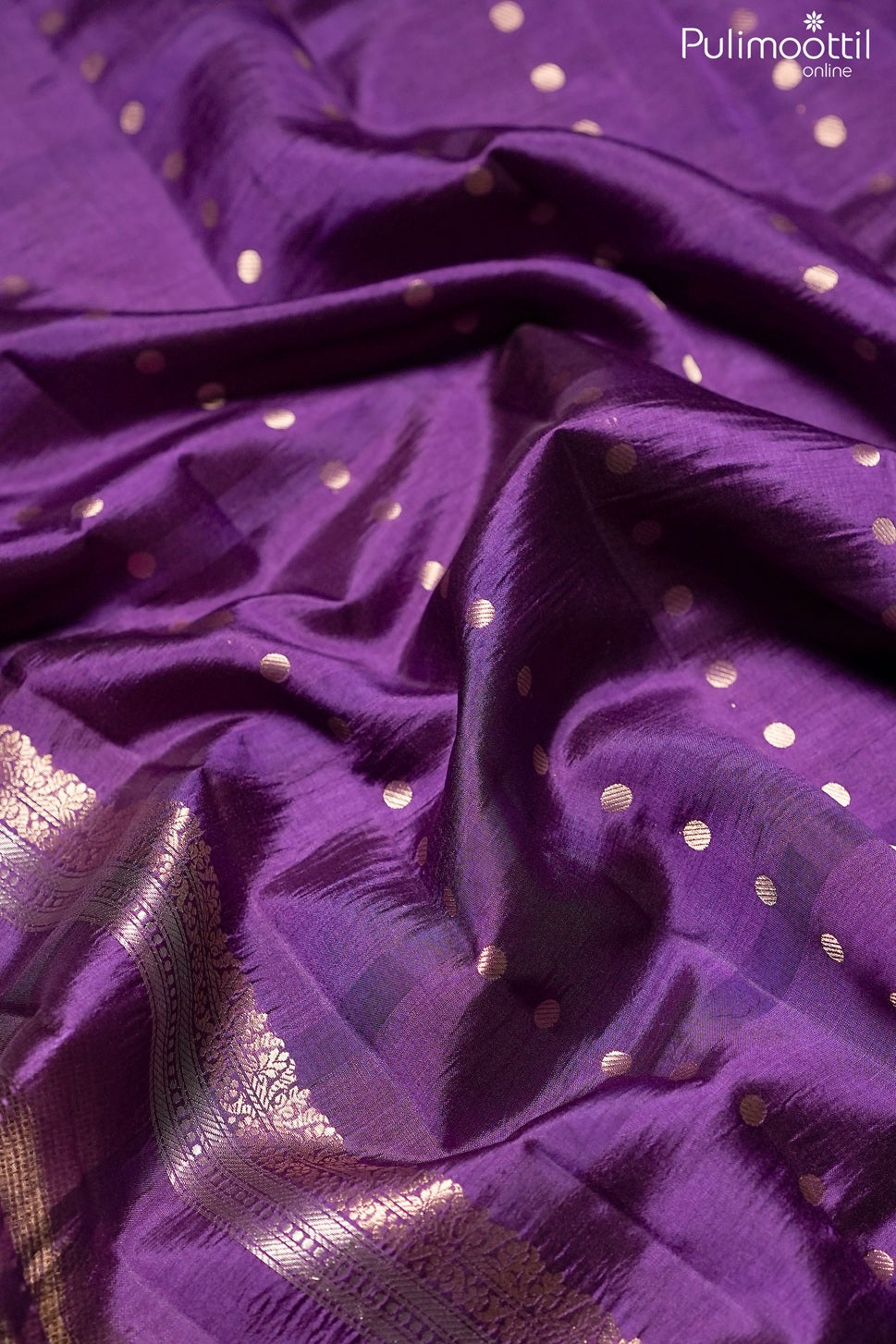 Violet color Mango silk saree