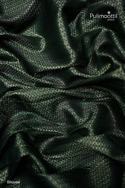 Wine color semi silk saree With green border