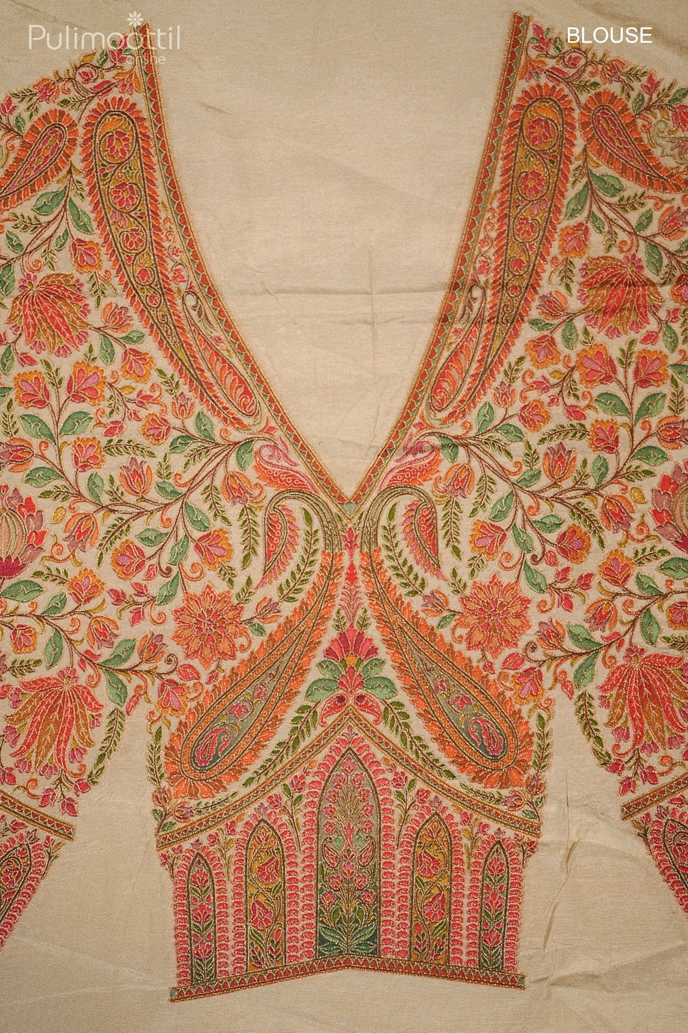 Pastel Golden Colour Banarasi Saree