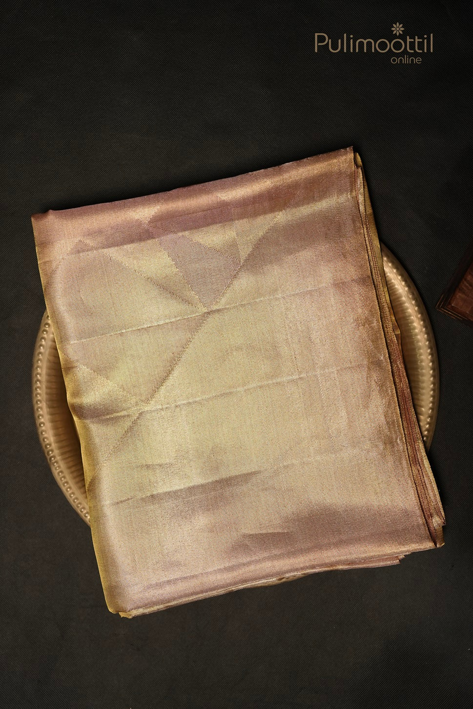 Kanchipuram Pure Silk Golden Tissue Wedding Saree