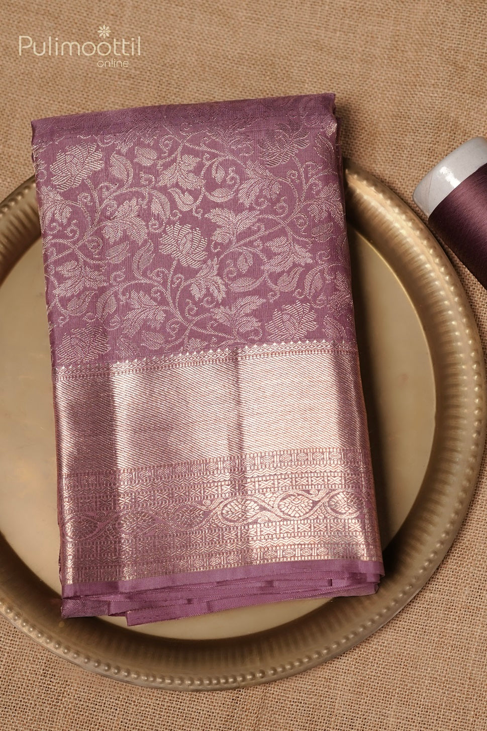 Pastel Onion Kanchipuram Brocade Wedding Saree