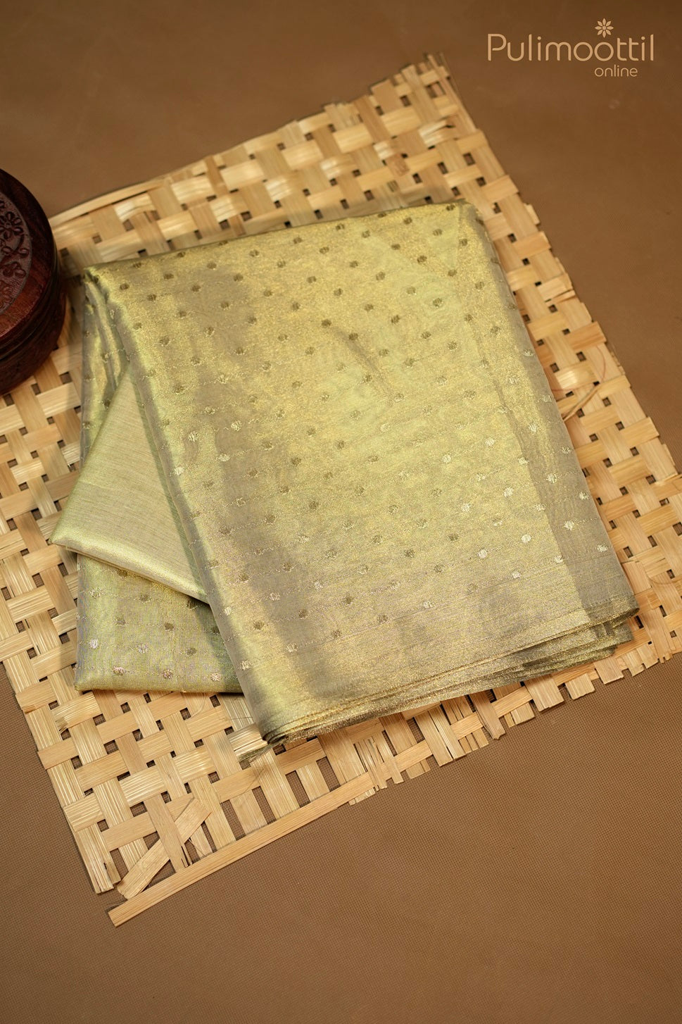 Golden Tissue Fancy Saree.