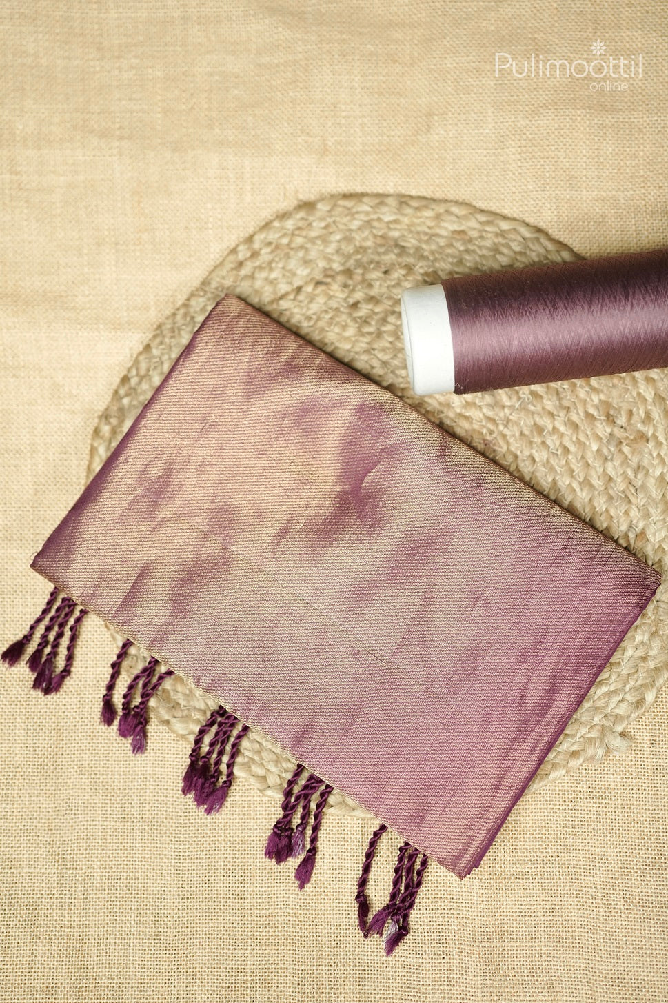 Purple Colour Kanchipuram Soft Silk Saree.