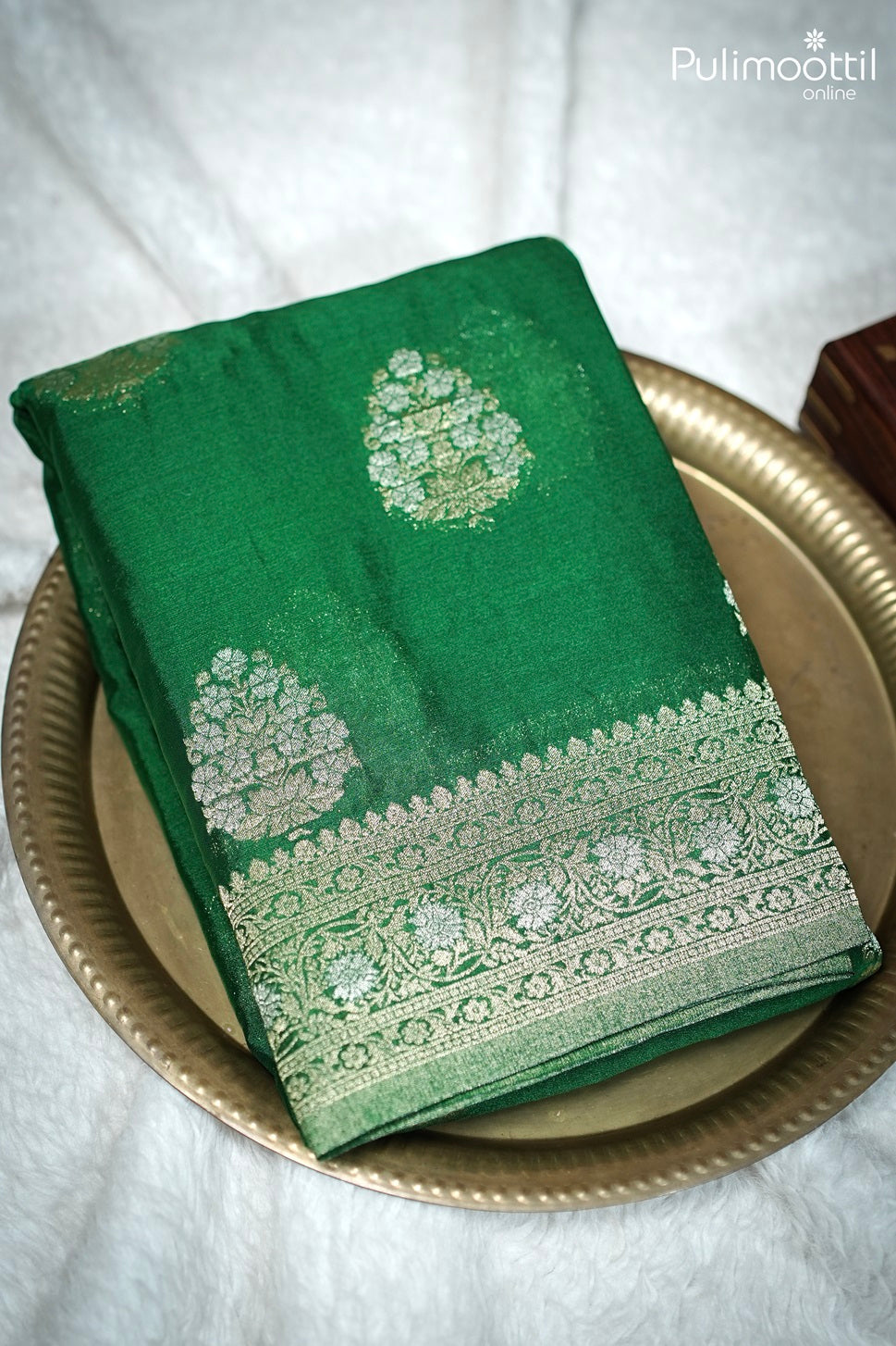 Green Colour Banarasi Silk Saree.
