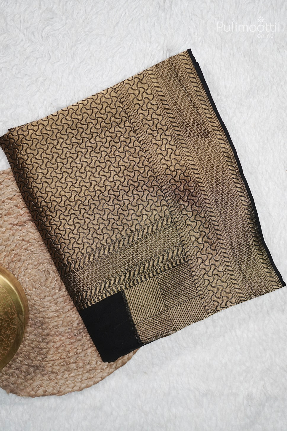 Black Colour Georgette Banarasi Saree