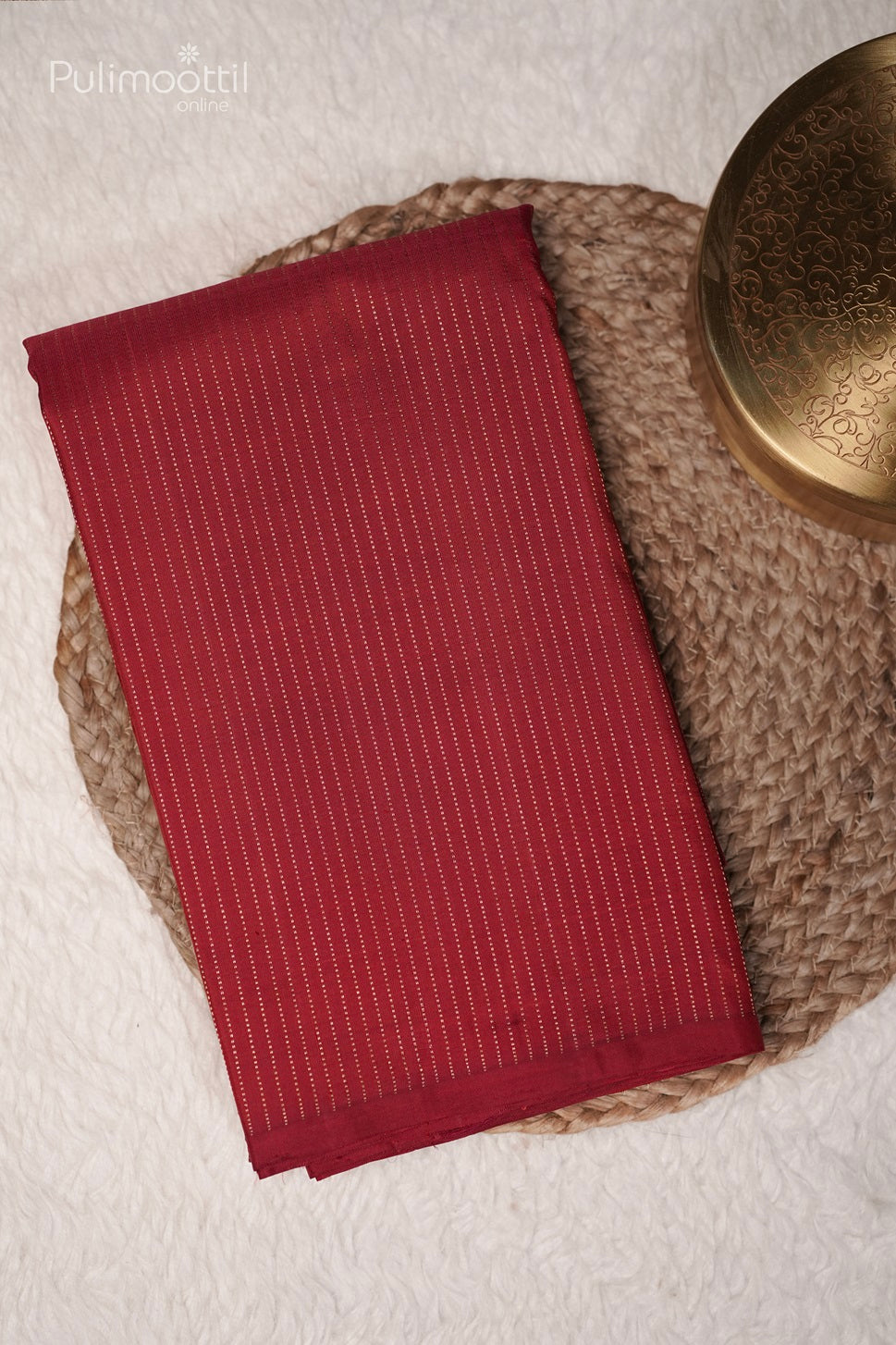 Red Colour Kanchipuram Pure Soft Silk Saree