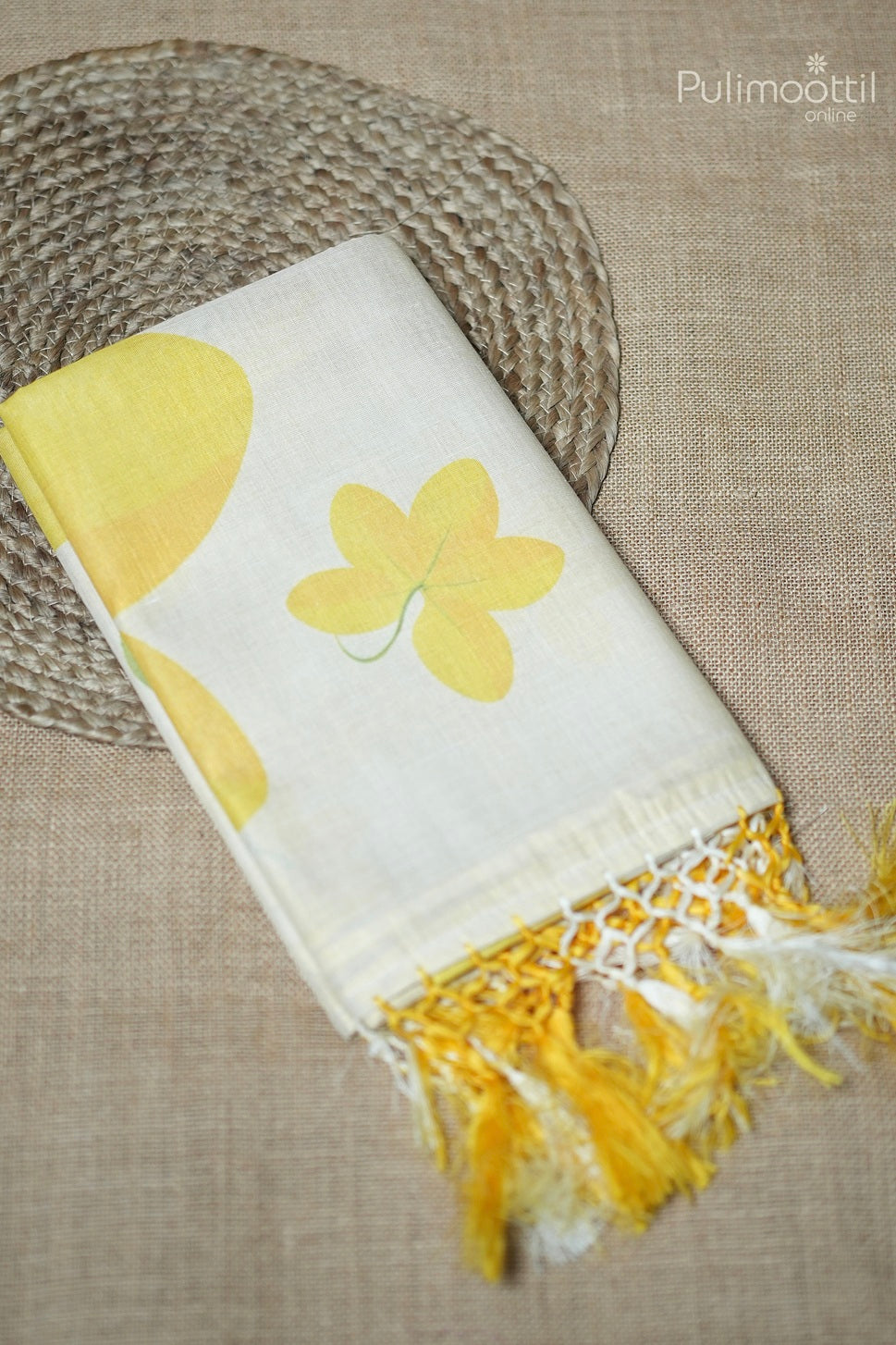 Kerala Traditional Golden Tissue Set Saree