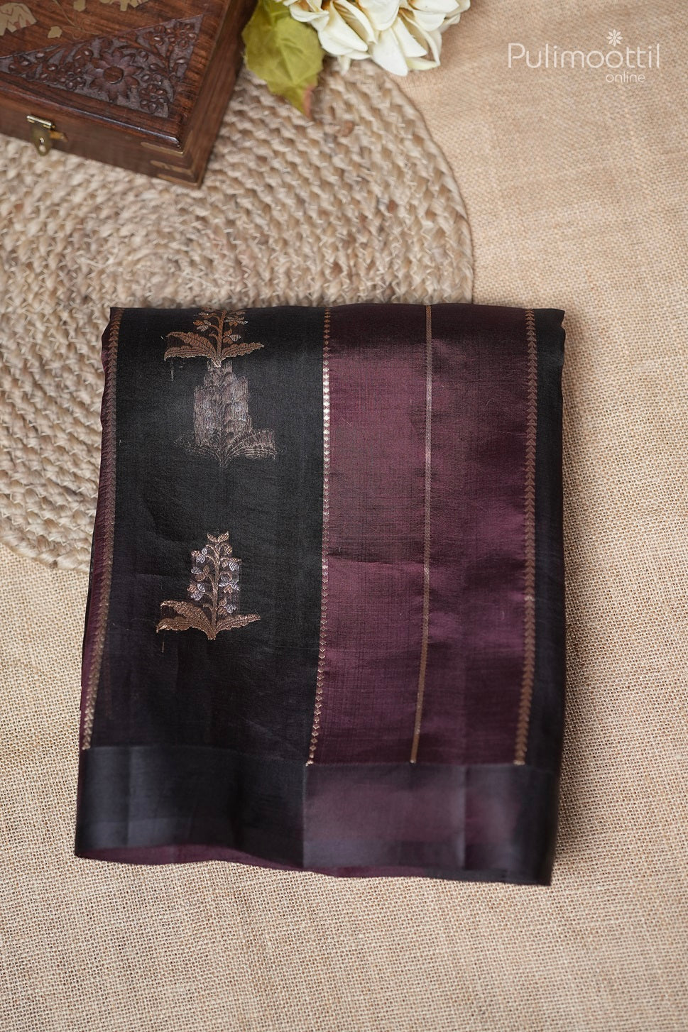 Double Shaded Organza and Puna Silk Saree