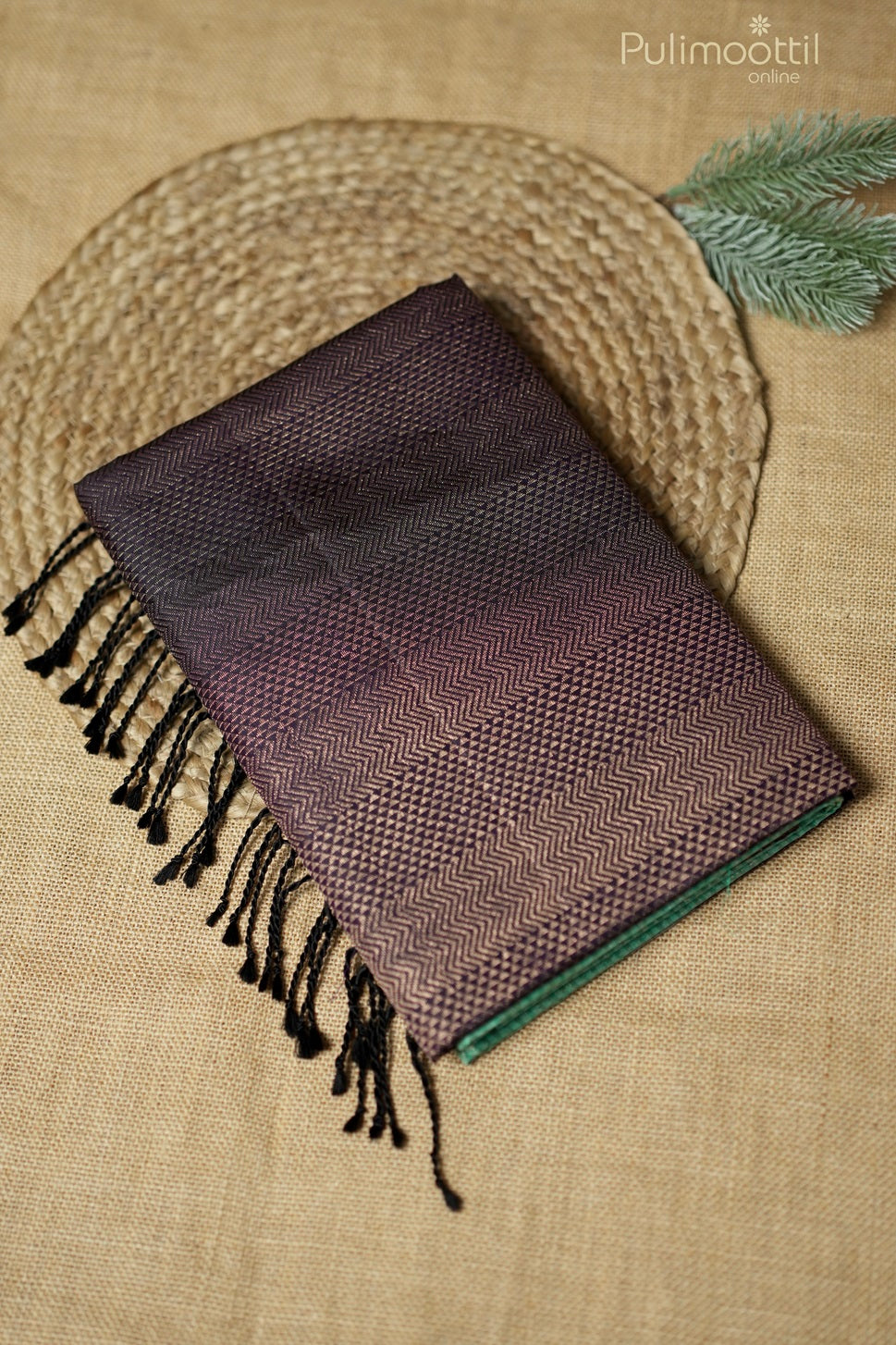 Mint green-colored Kanchipuram designer saree