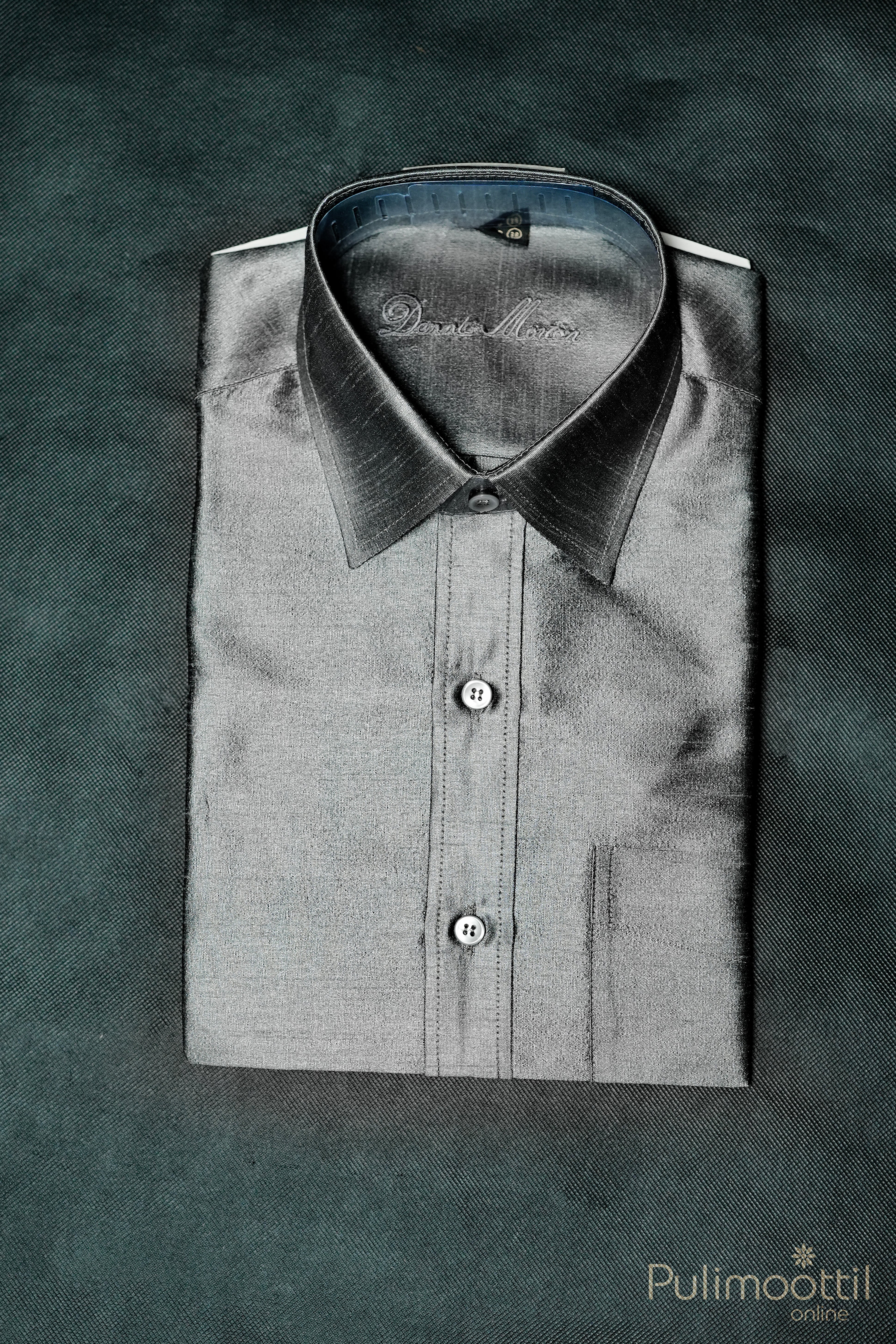 Grey Colour Art Silk Shirt.