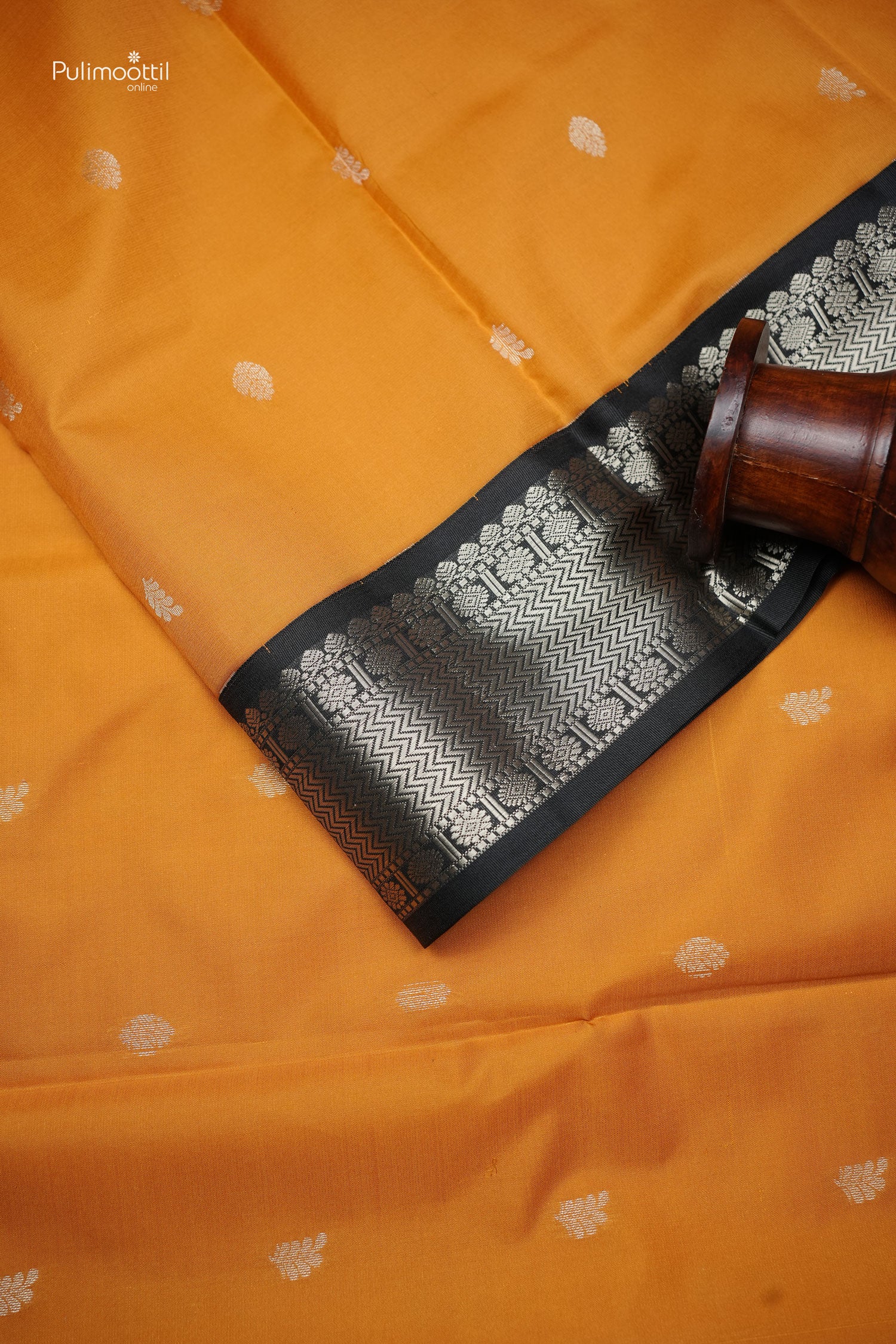 Musterd Yellow color Kanchipuram saree