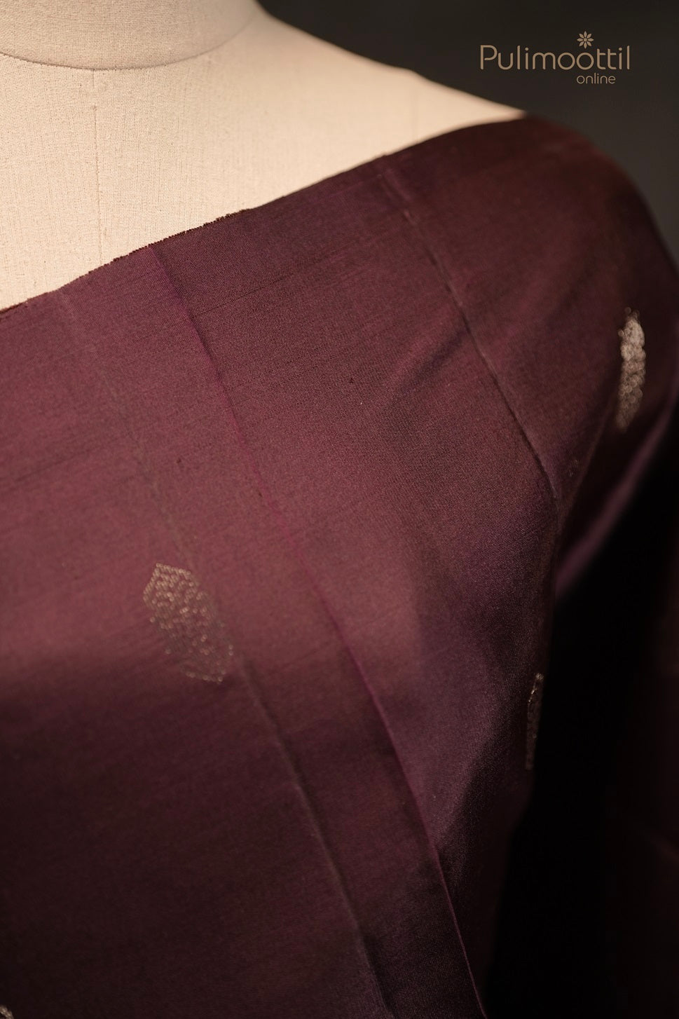 Dark Purple Colour Kanchipuram Soft Silk Saree