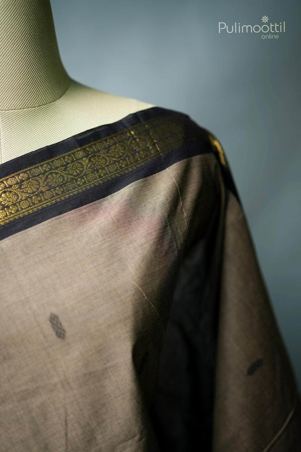 Light Coffee Brown Colour Kalyani Cotton Saree
