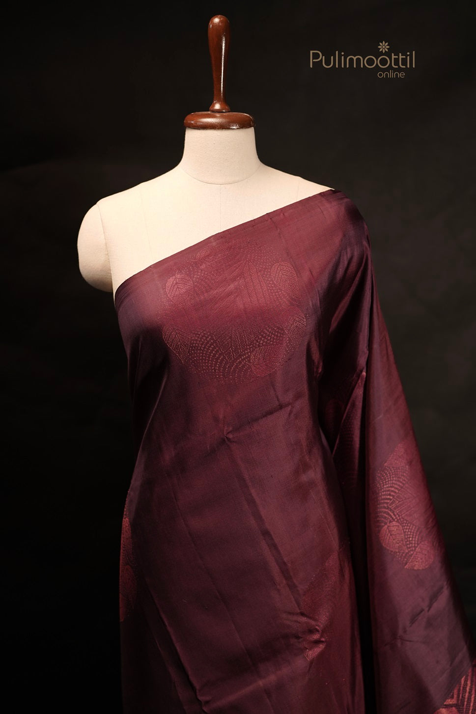 Dark Purple Colour Kanchipuram Soft Silk Saree