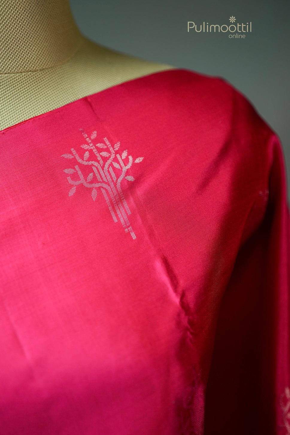 Bright Pink Colour Kanchipuram Soft Silk Saree