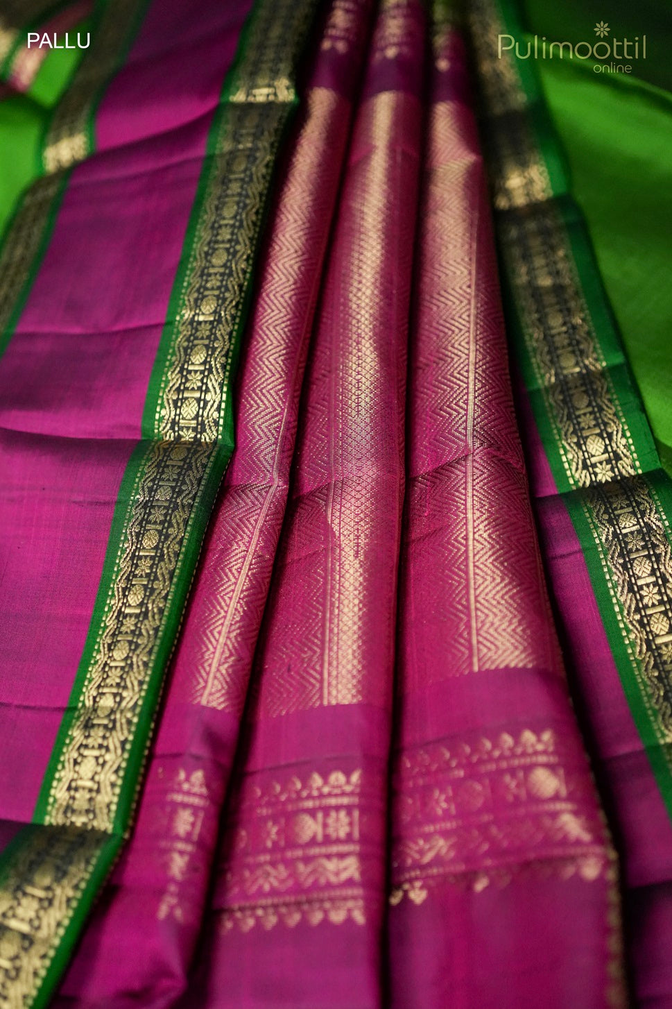 Light Green Colour Kanchipuram Designer Saree