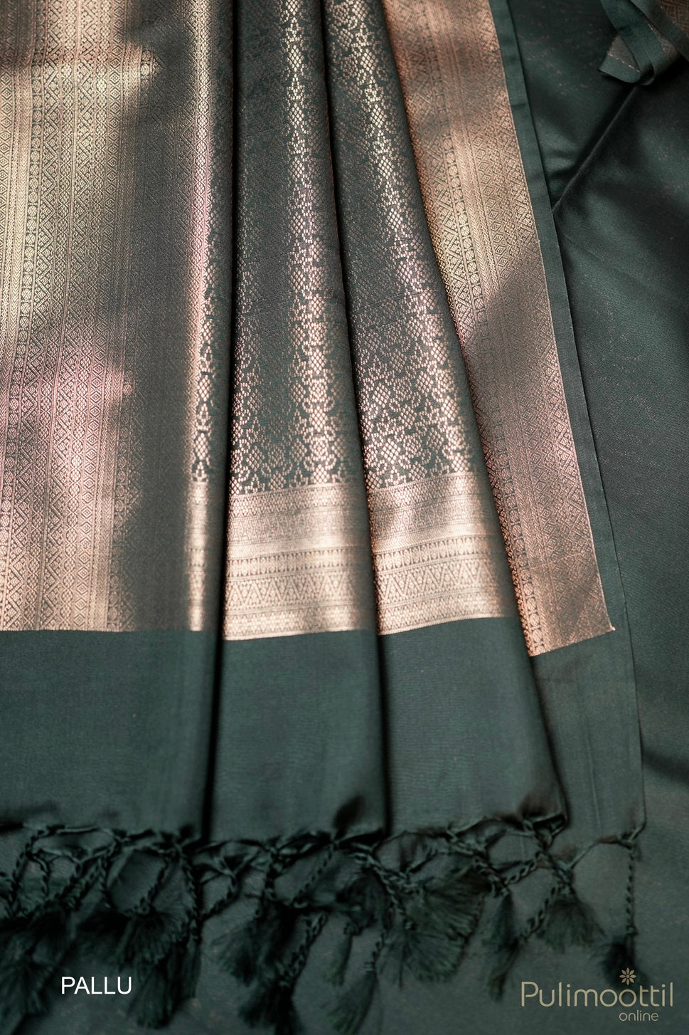 Black Colour Semi Silk Saree