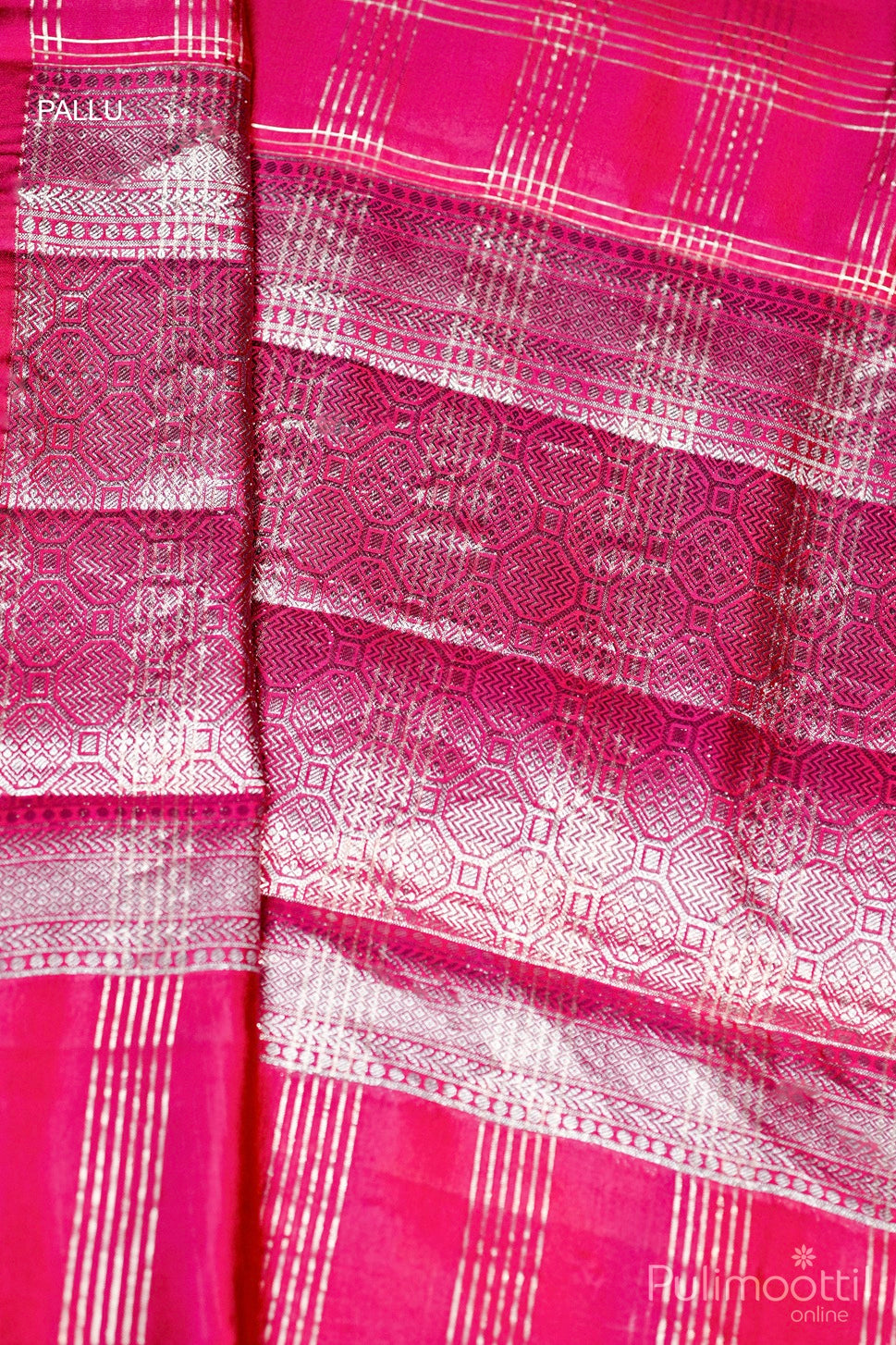 Pink Colour Mango Silk Saree.