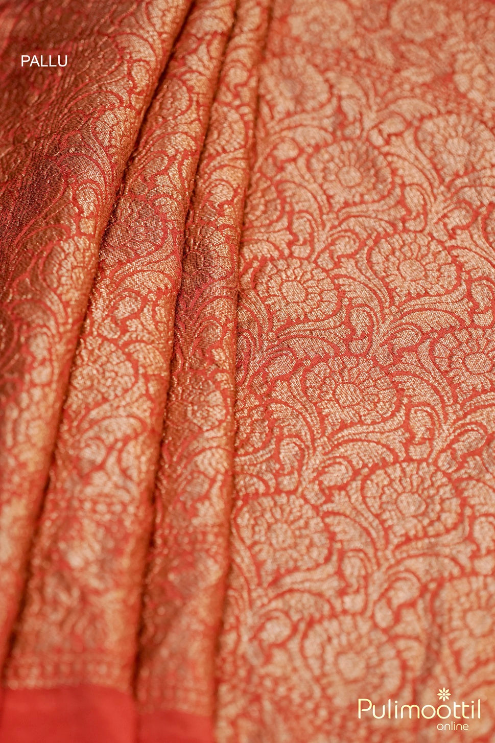 Red Rock Colour Banarasi Silk Saree.