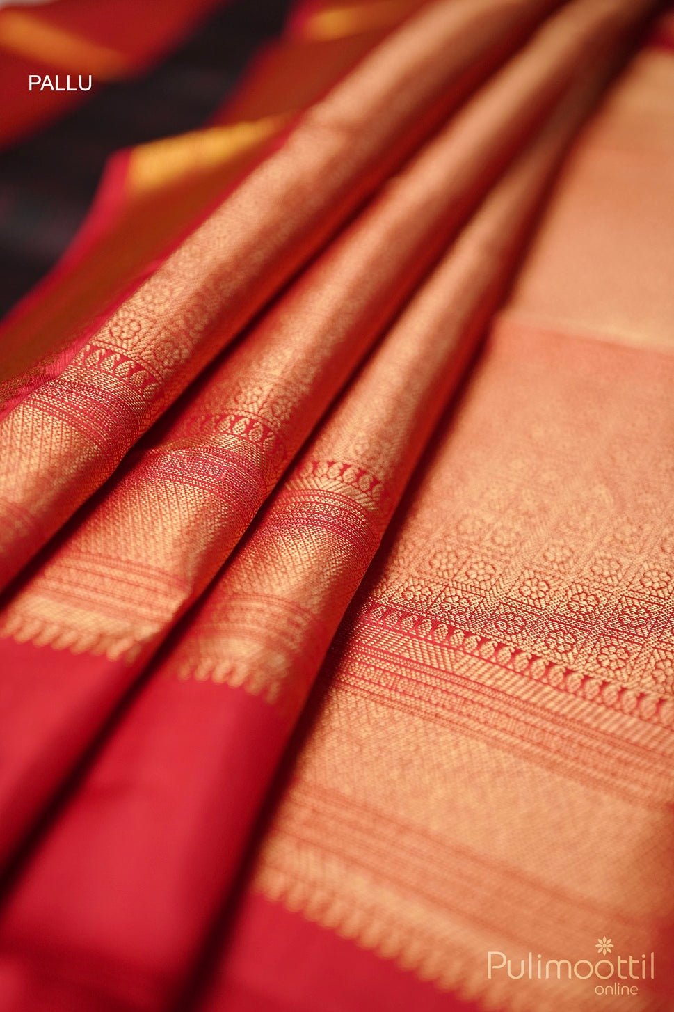 Black Colour Kanchipuram soft silk Saree.