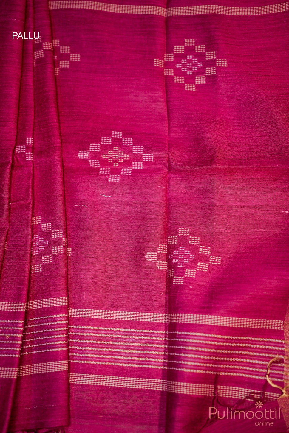 Light Olive Green Colour Jute Silk Saree.