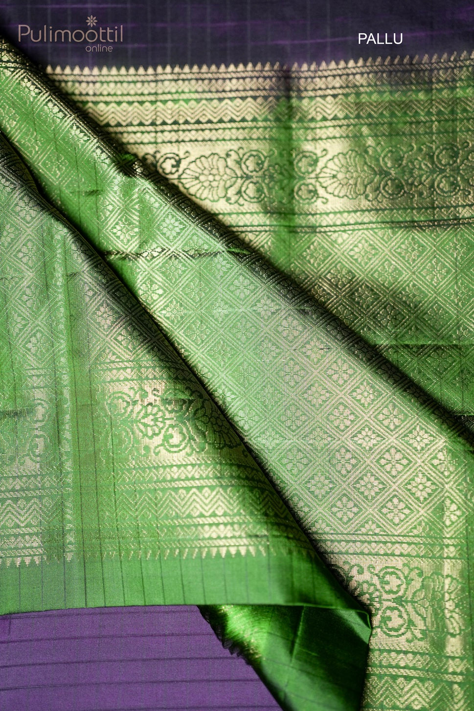 Purple Colour Kanchipuram Soft Silk Saree