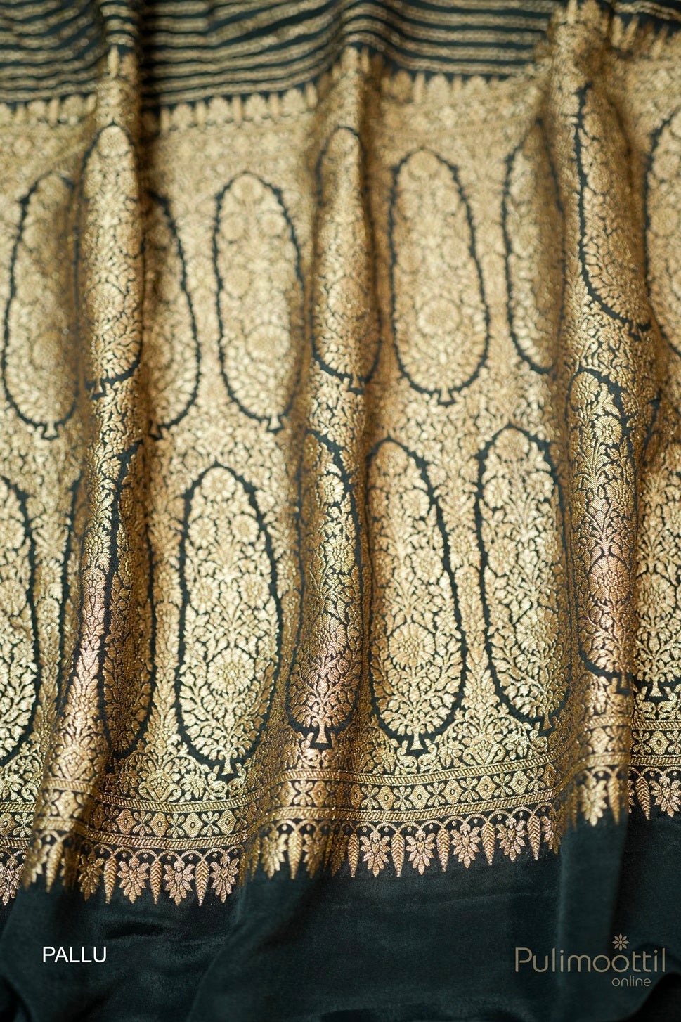 Black Colour Georgette Banarasi Saree