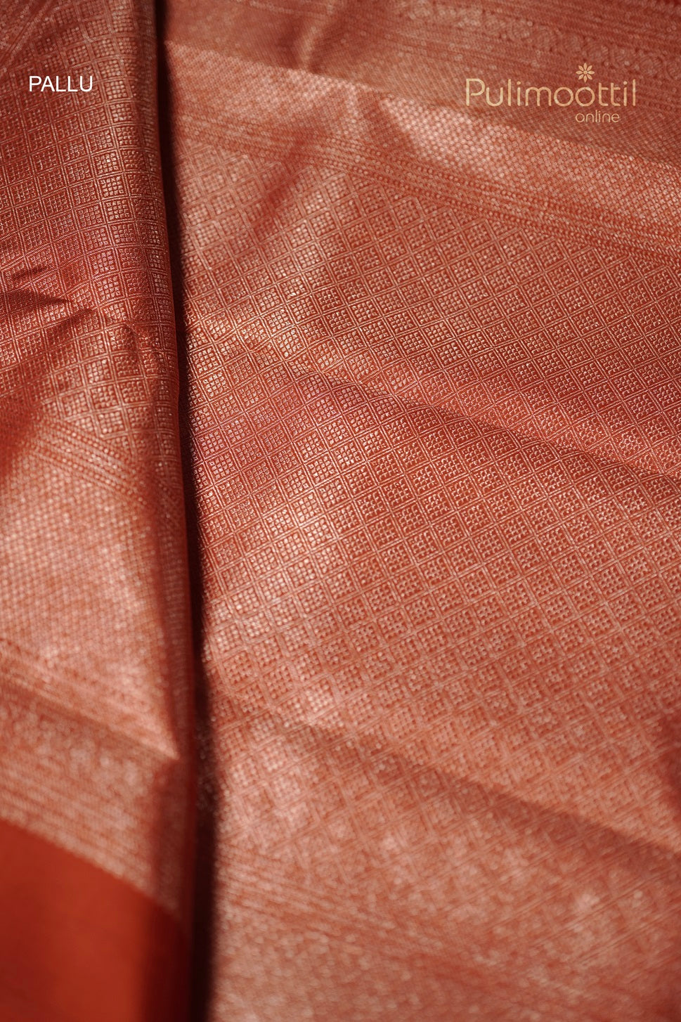 Scarlet Colour Kanchipuram Brocade Wedding saree