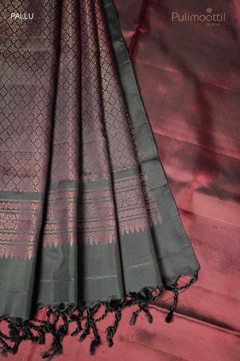 Maroon Colour Kanchipuram Soft Silk Saree