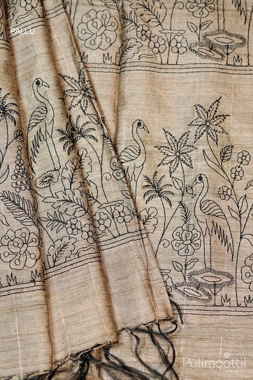 Dark Pink  Colour Jute Silk Saree.