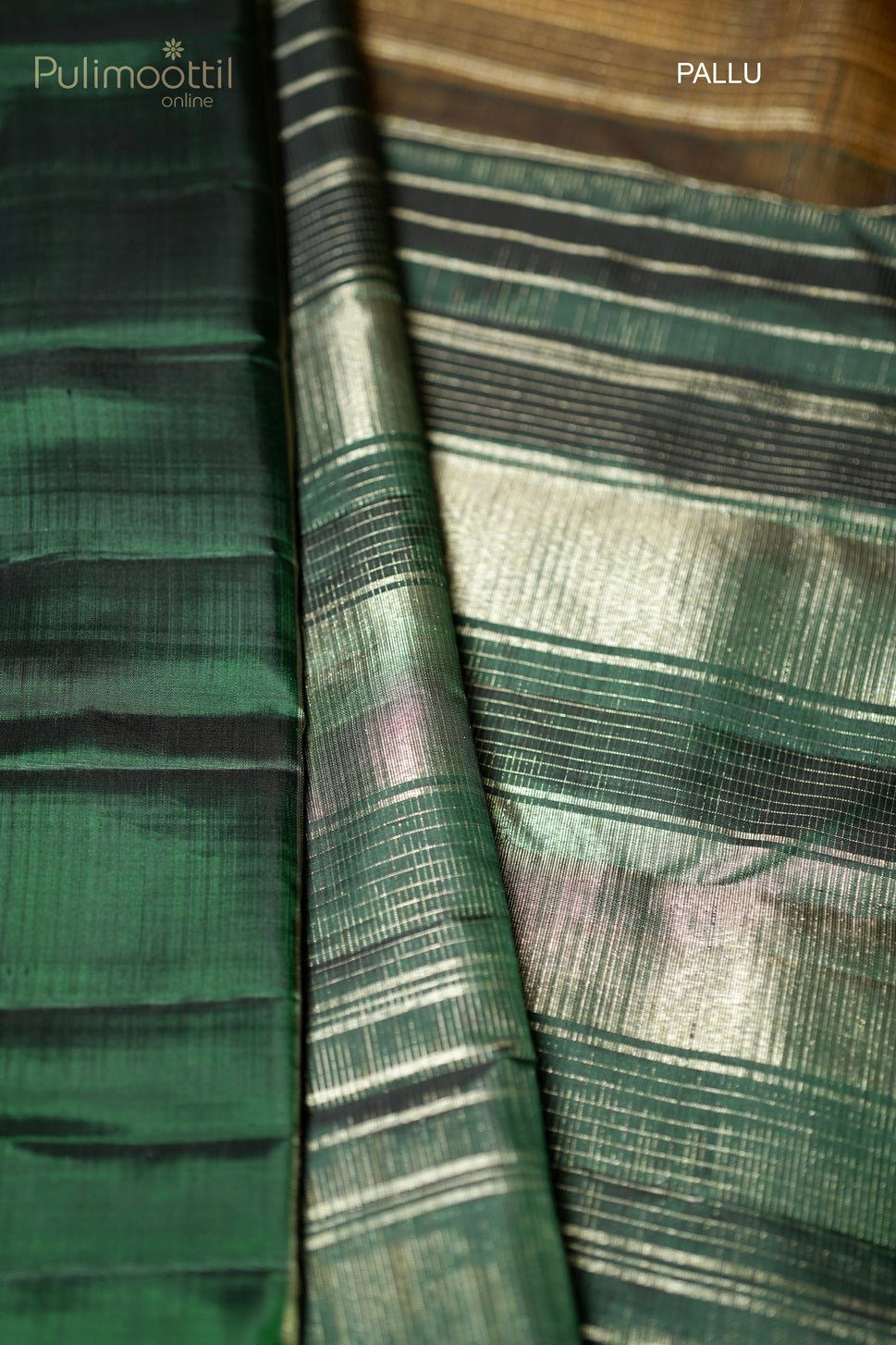 Caramel yellow-colored Kanchipuram soft silk saree