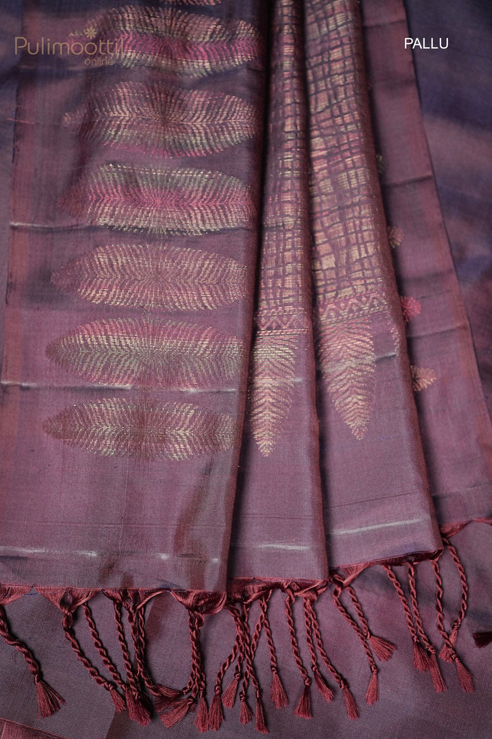 Purple Colour Kanchipuram Designer Saree