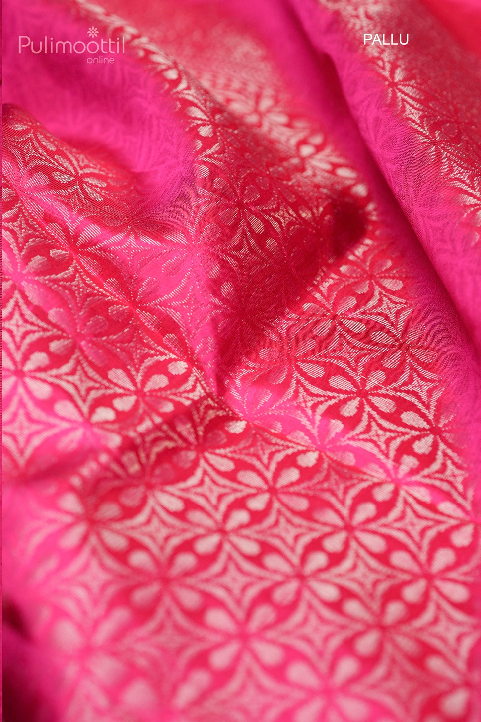 Bright Pink Colour Kanchipuram Soft Silk Saree