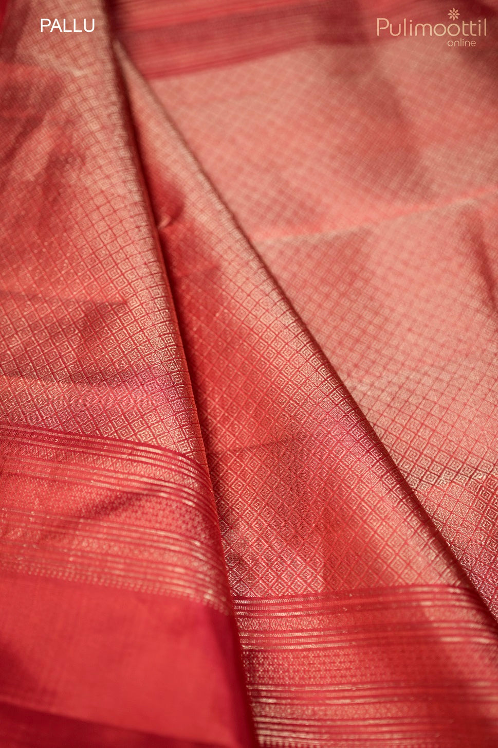 Brick Red Colour Kanchipuram Soft Silk Saree