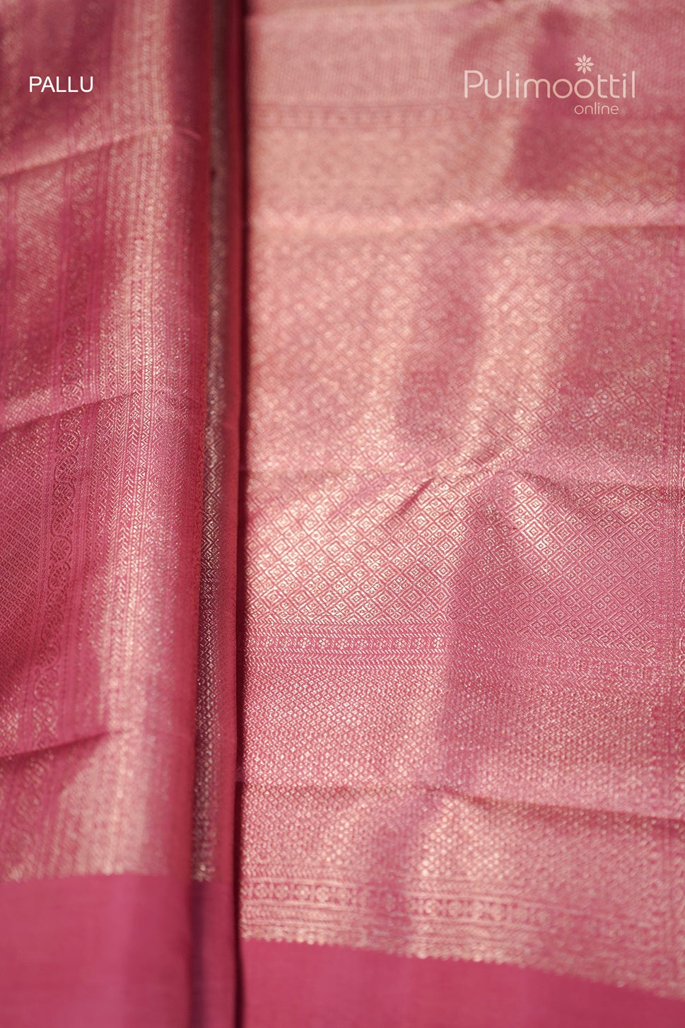 Pastel Pink Colour Kanchipuram Brocade Wedding Saree