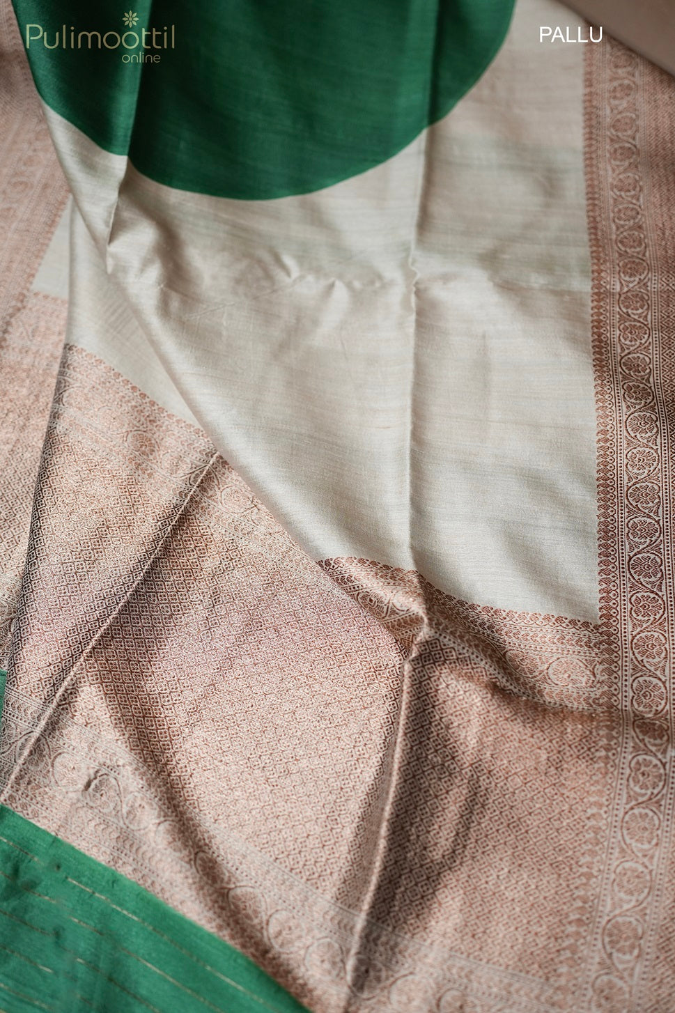 Light Chickoo Colour Jute Silk Saree