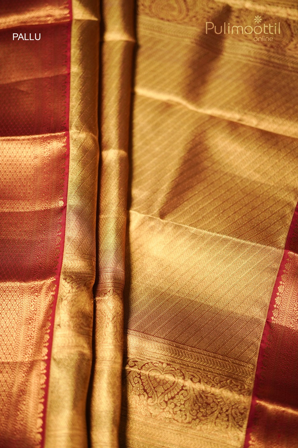 Tea Green Colour Kanchipuram Brocade Wedding Saree