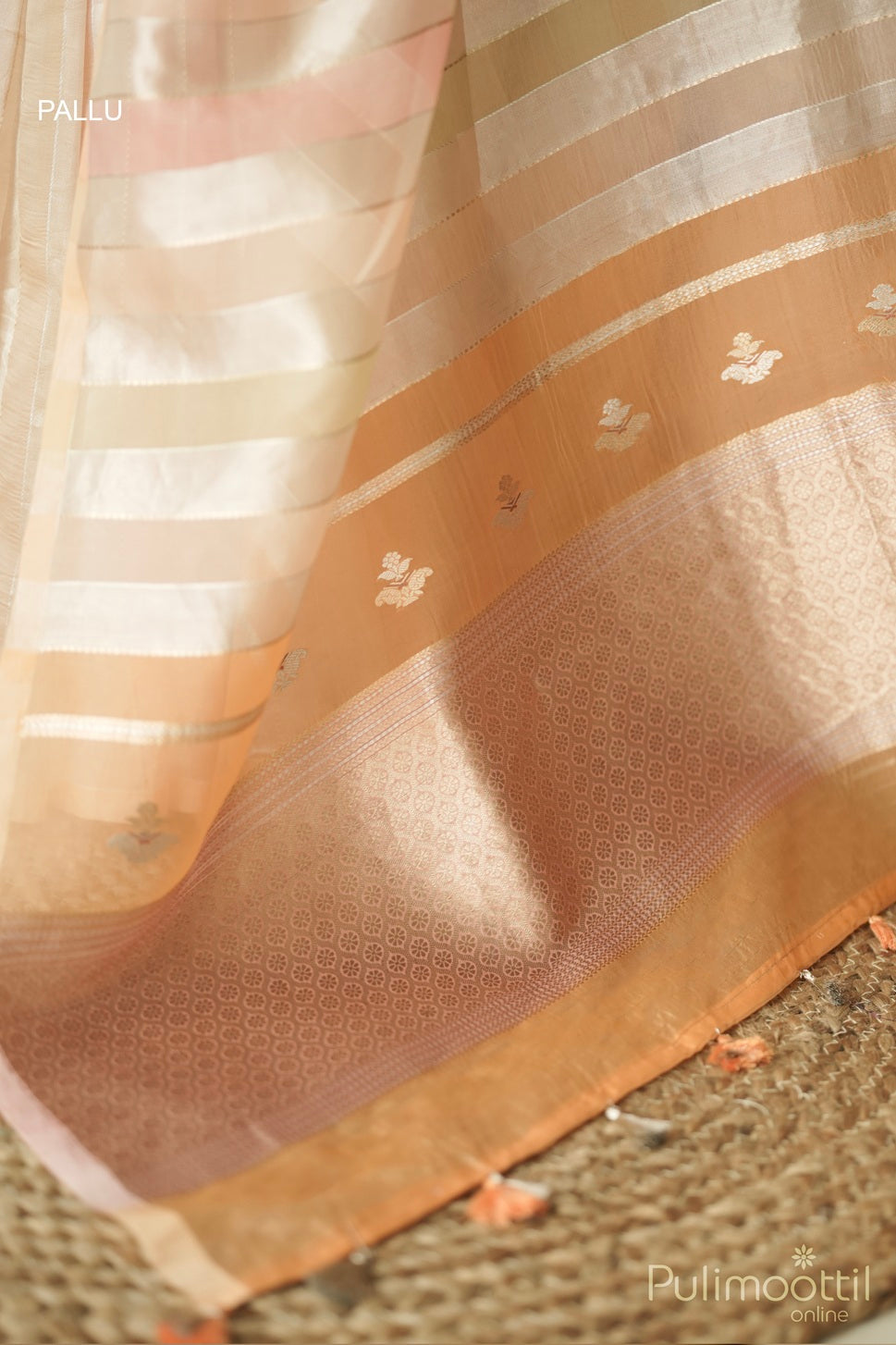 Pastel Shaded Organsa Saree.