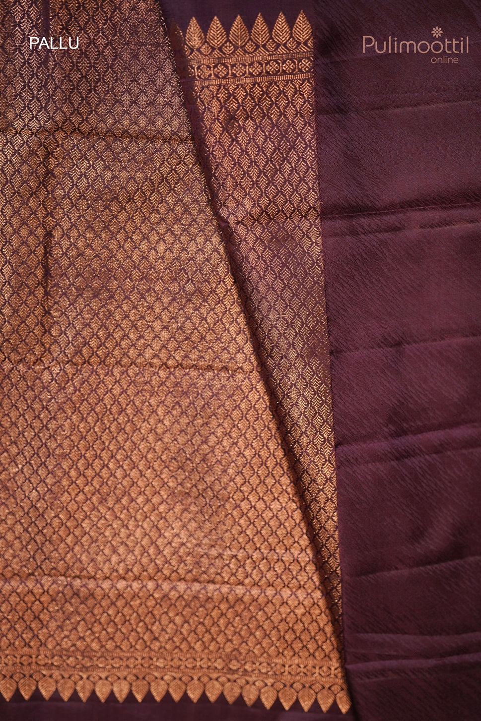 Maroon Colour Kanchipuram Self Print Saree