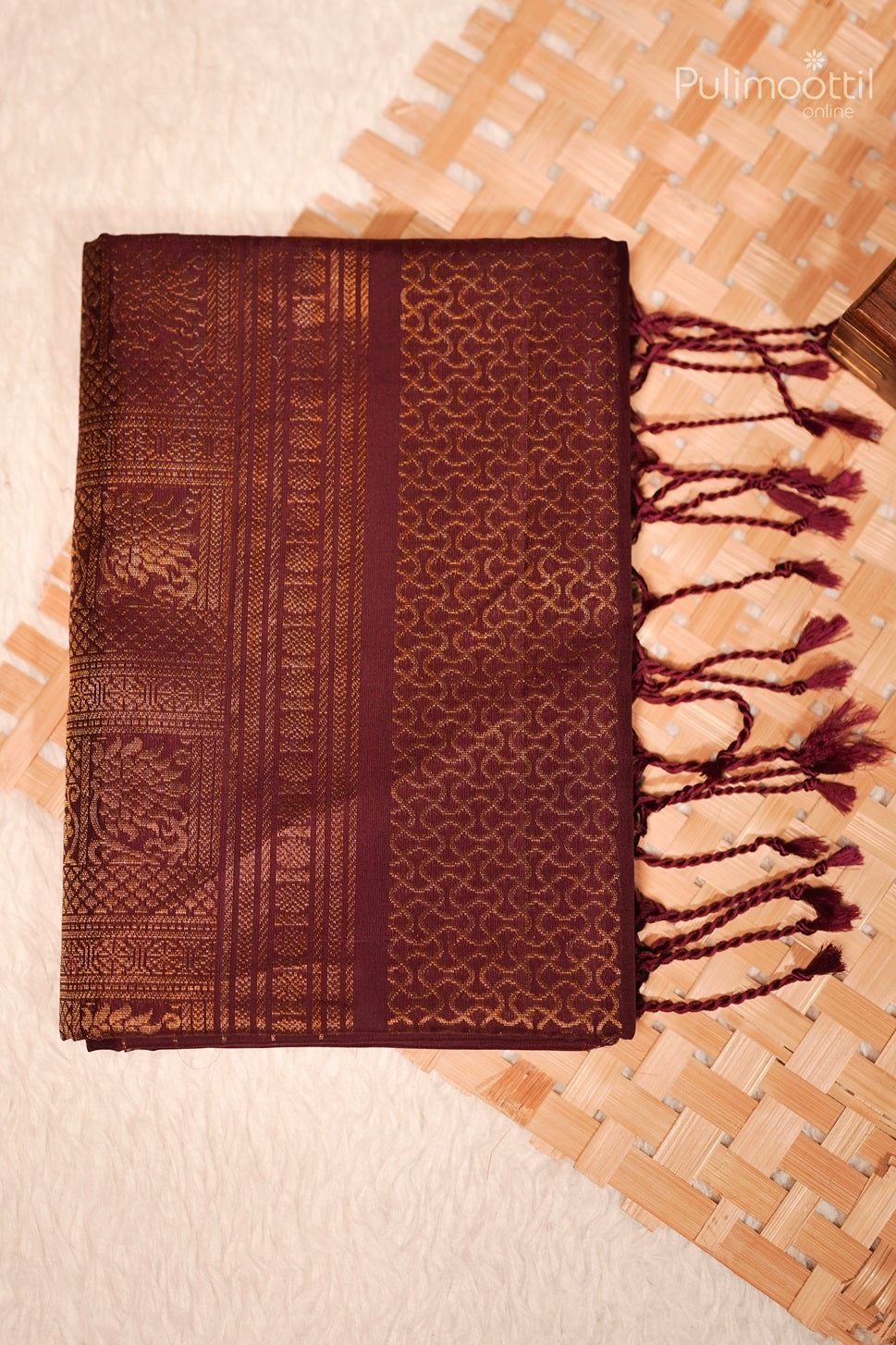 Maroon Colour Kanchipuram Soft Silk Saree