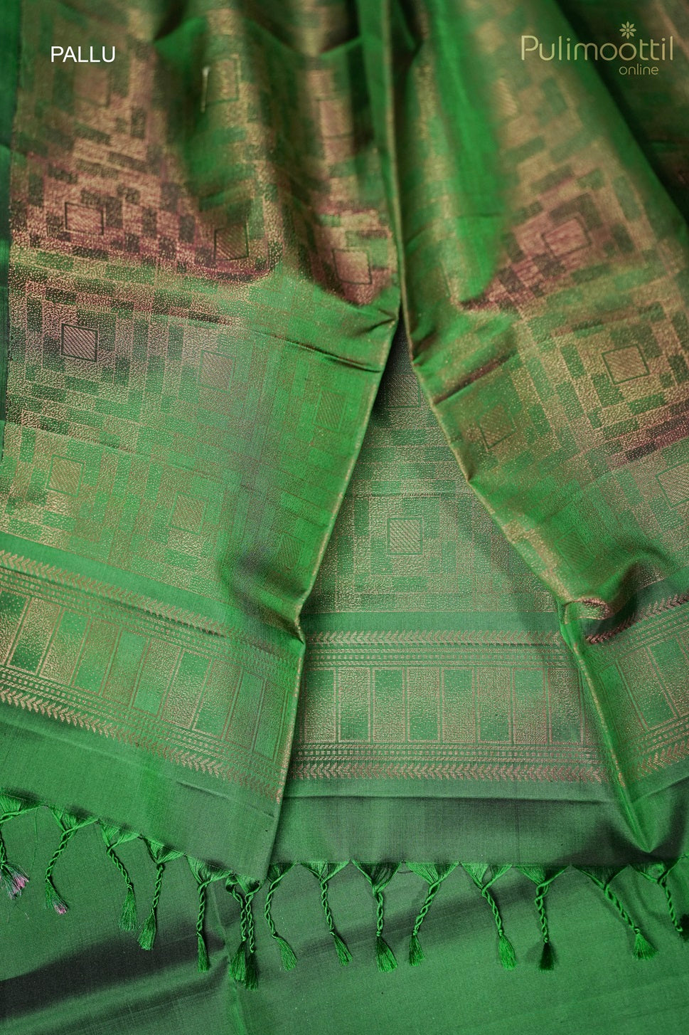 Bottle Green Colour Kanchipuram Soft Silk Saree
