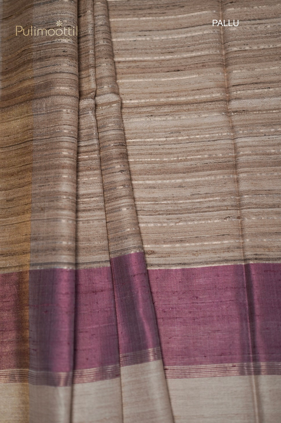 Pastel chickoo Colour Jute Silk Saree