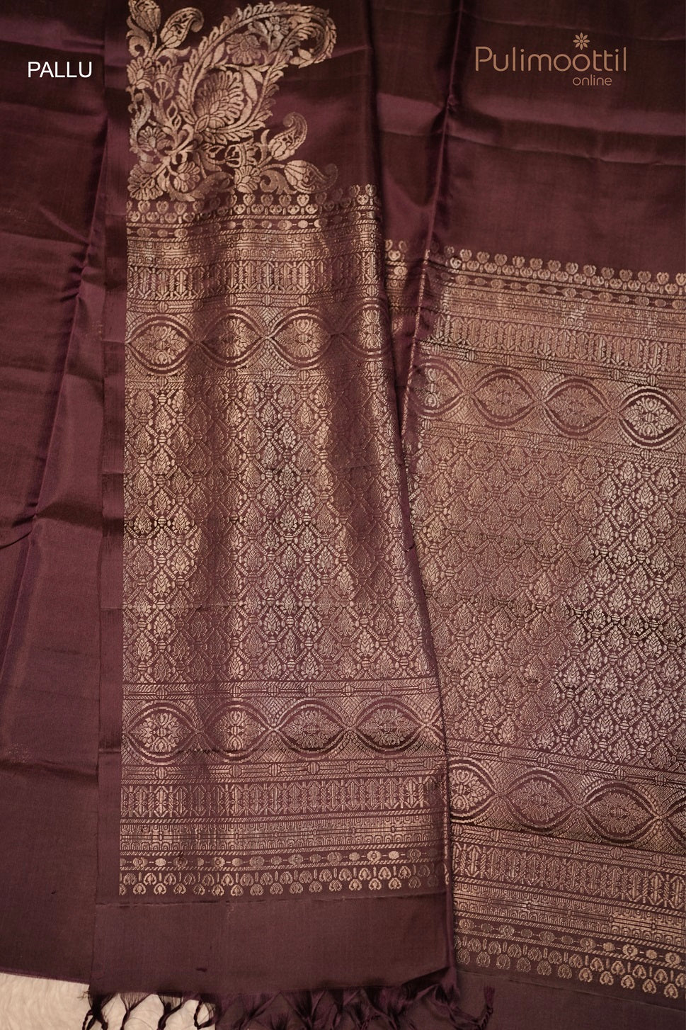 Dark Purple Colour Kanchipuram Soft Silk Saree