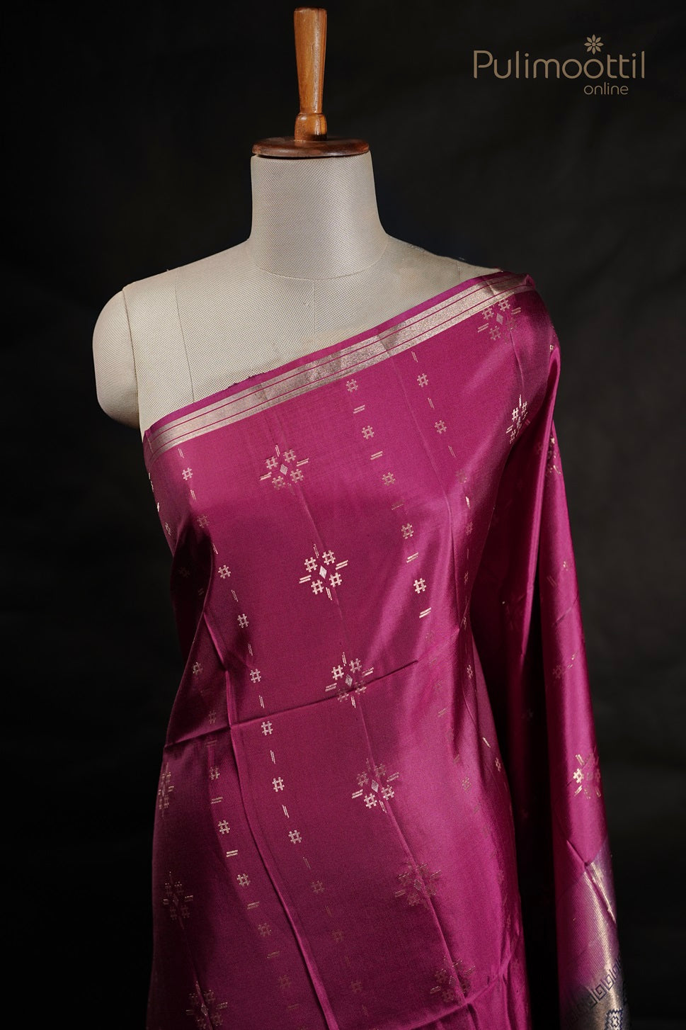 Pink Colour Kanchipuram Soft Silk Saree