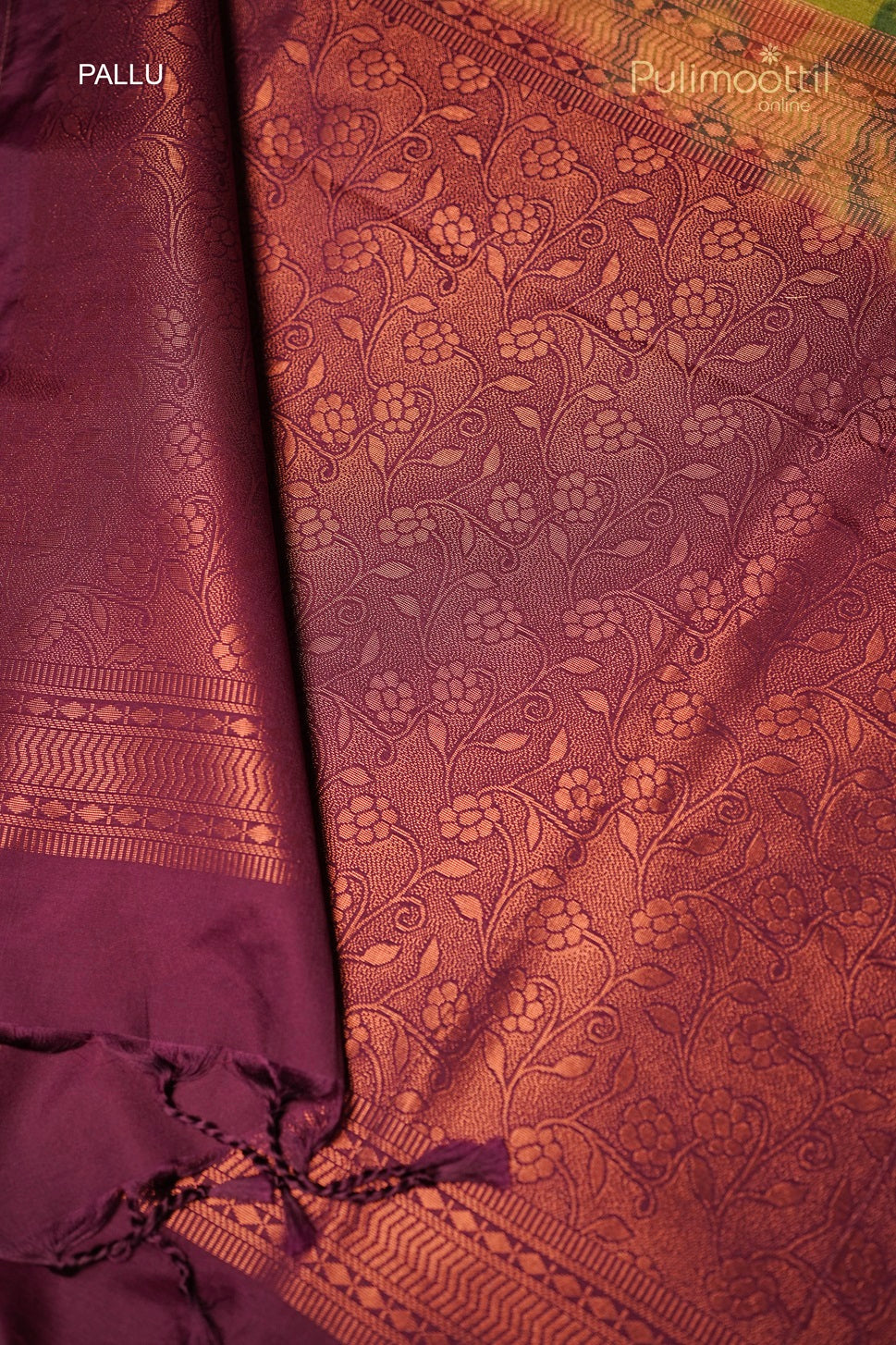 "Plain Maroon Blouse Fabric for Venom Green Ekath Print Saree