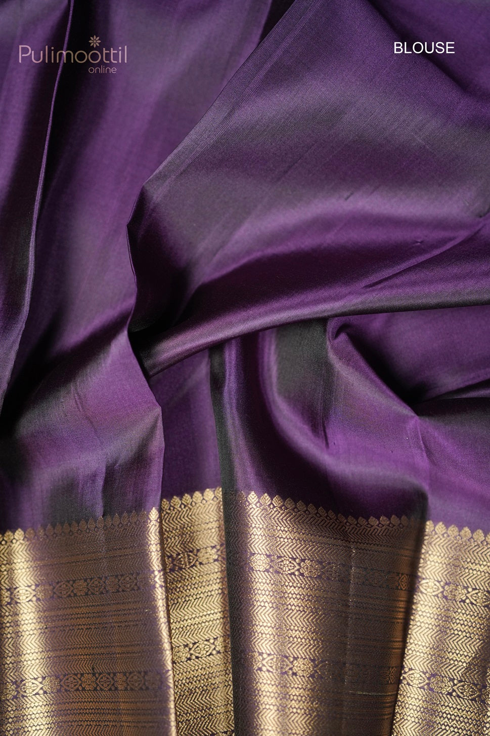 Dark Violet Colour Kanchipuram Soft Silk Saree