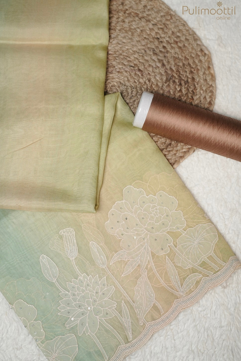 Pastel Multicolour Organza Fancy Saree