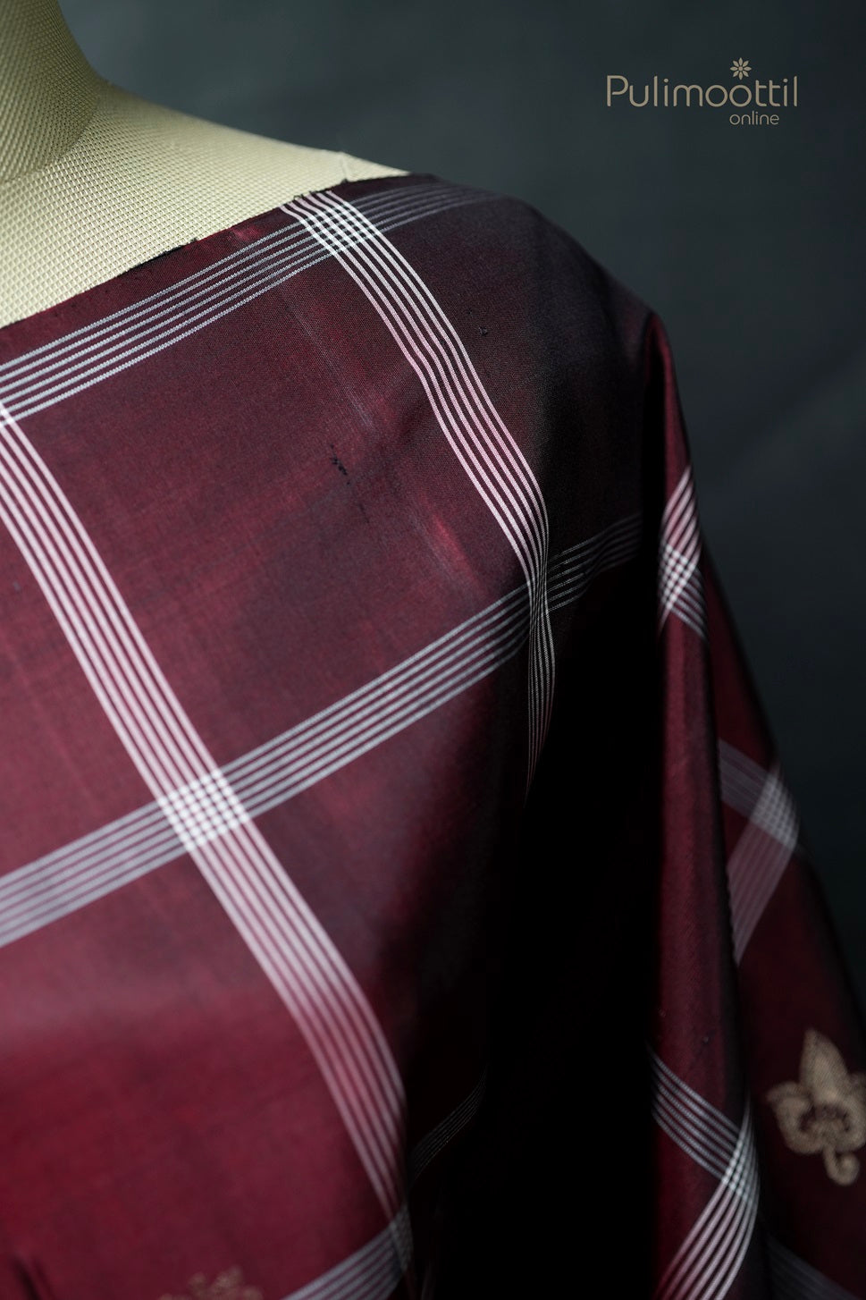 Maroon Colour Kanchipuram Soft Silk Saree